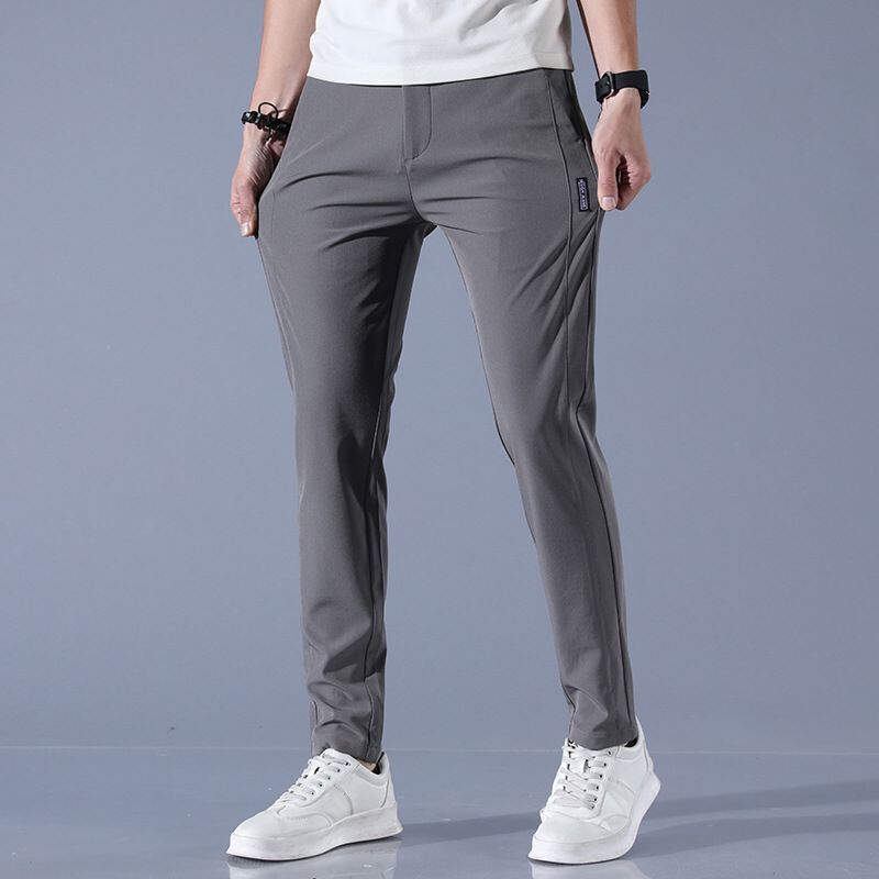 Summer Ice Silk Straight Casual Pants