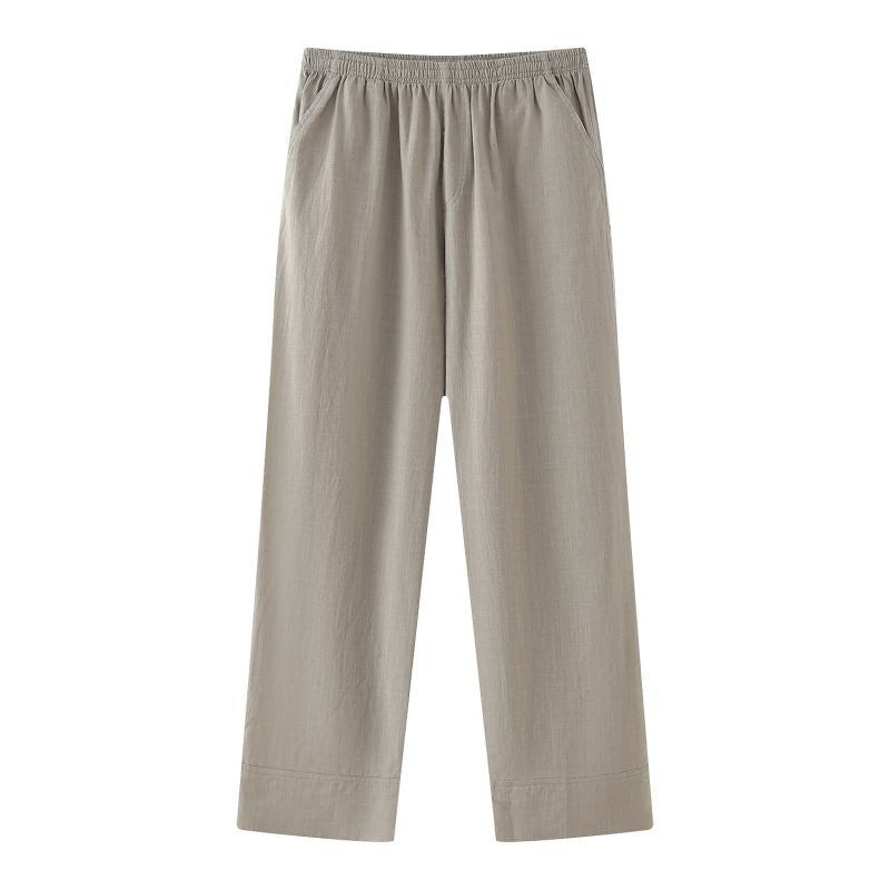 Texclaimed Double-Breasted Kimono Pants