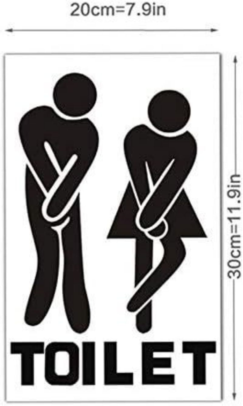Wall Stickers Door Stickers Toilet