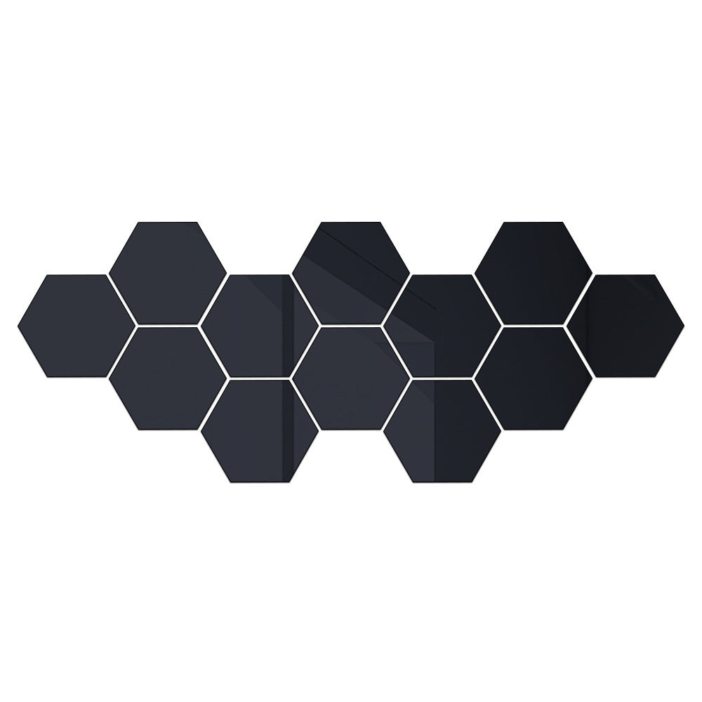Hexagonal Acrylic Mirror Wall Sticker