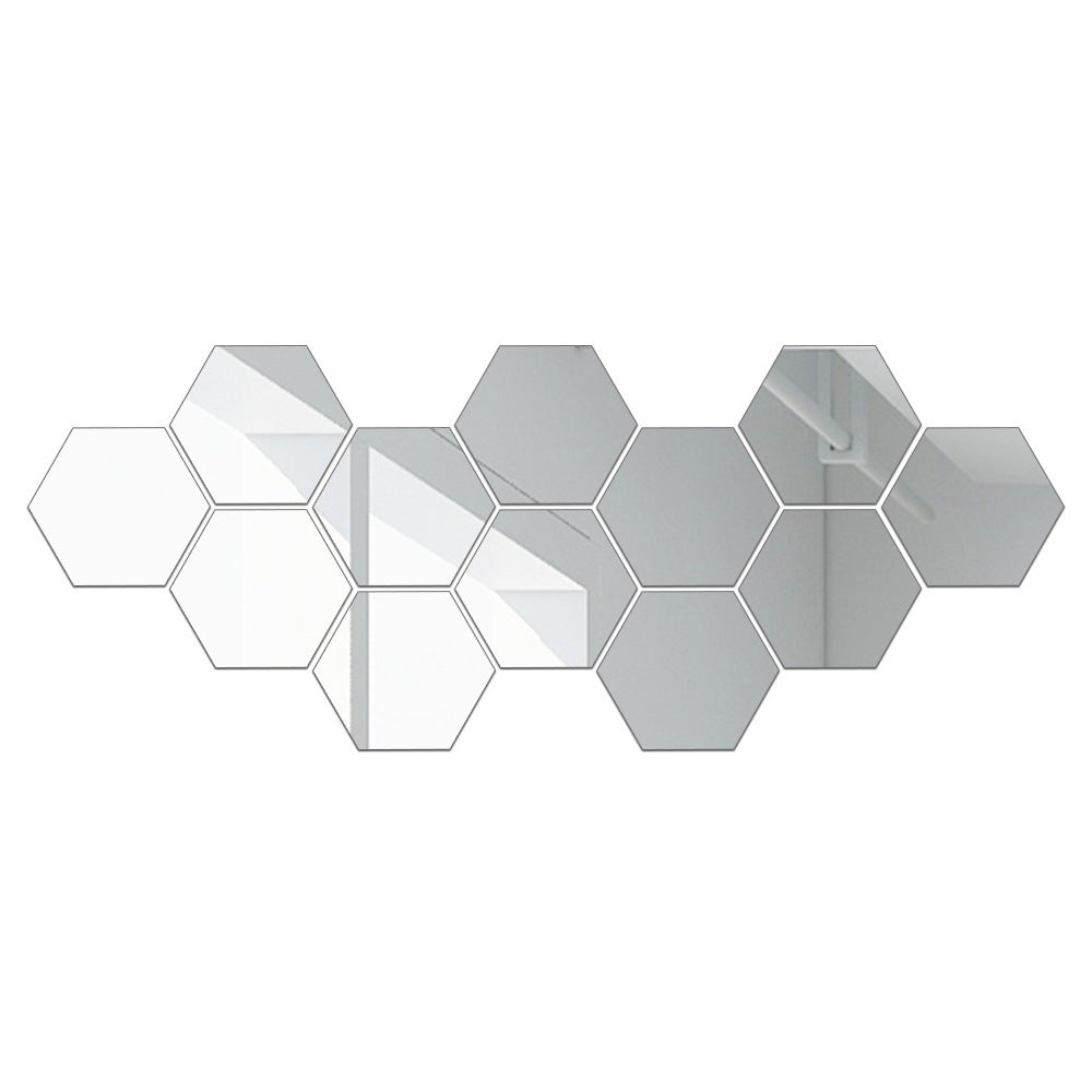 Hexagonal Acrylic Mirror Wall Sticker