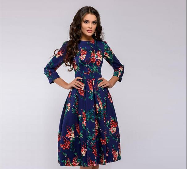 Vintage Floral Dress
