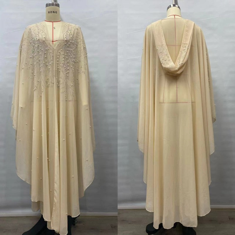 Muslim Shawl Hooded Cape Dress