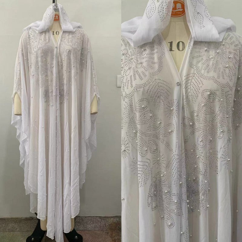 Muslim Shawl Hooded Cape Dress