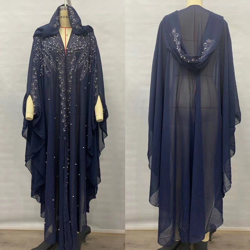 Muslim Shawl Hooded Cape Dress