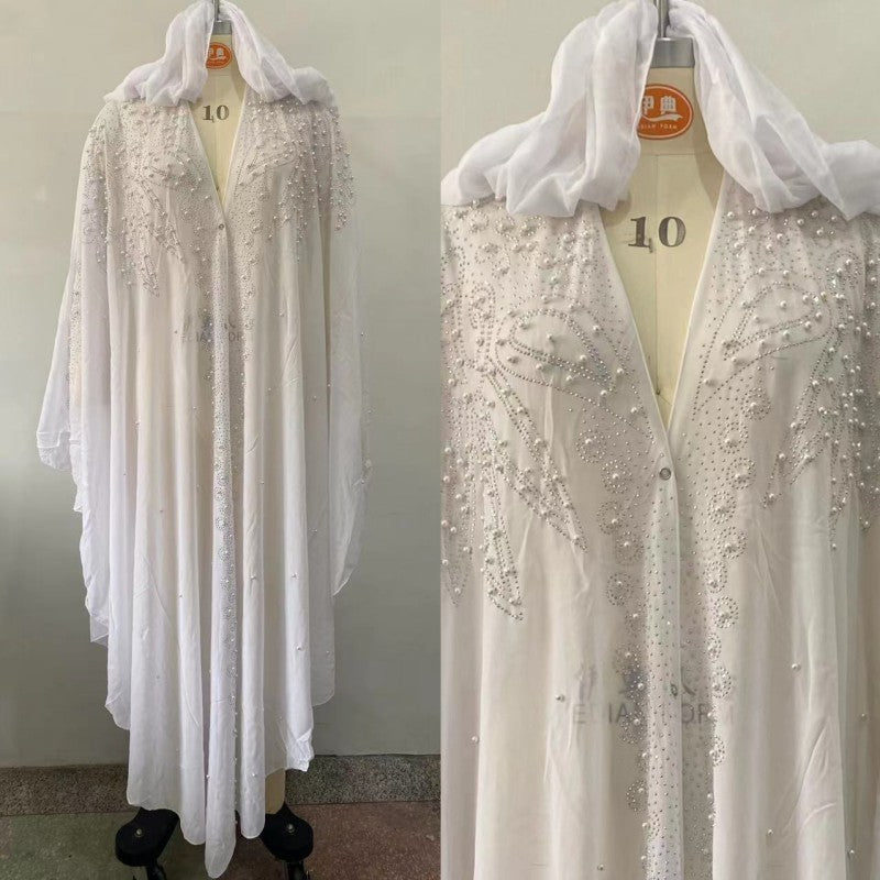 Muslim Shawl Hooded Cape Dress
