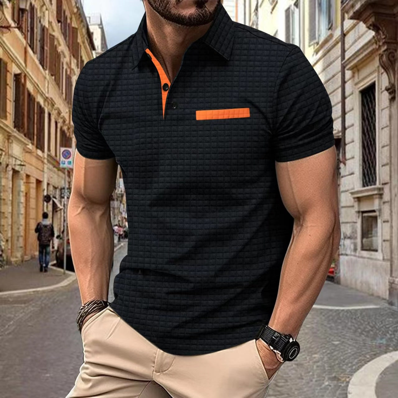 Jacquard Plaid Shirt