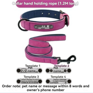 Pet lettering collar