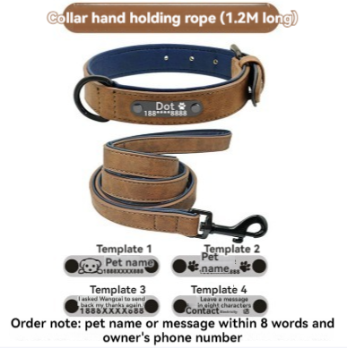 Pet lettering collar