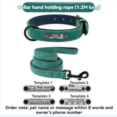 Pet lettering collar