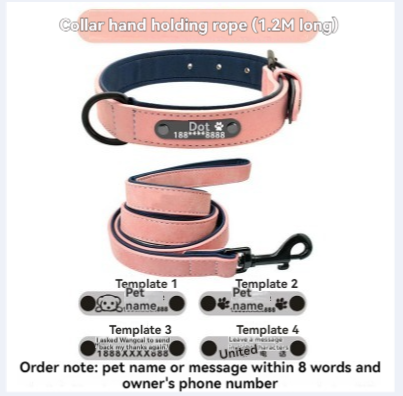 Pet lettering collar