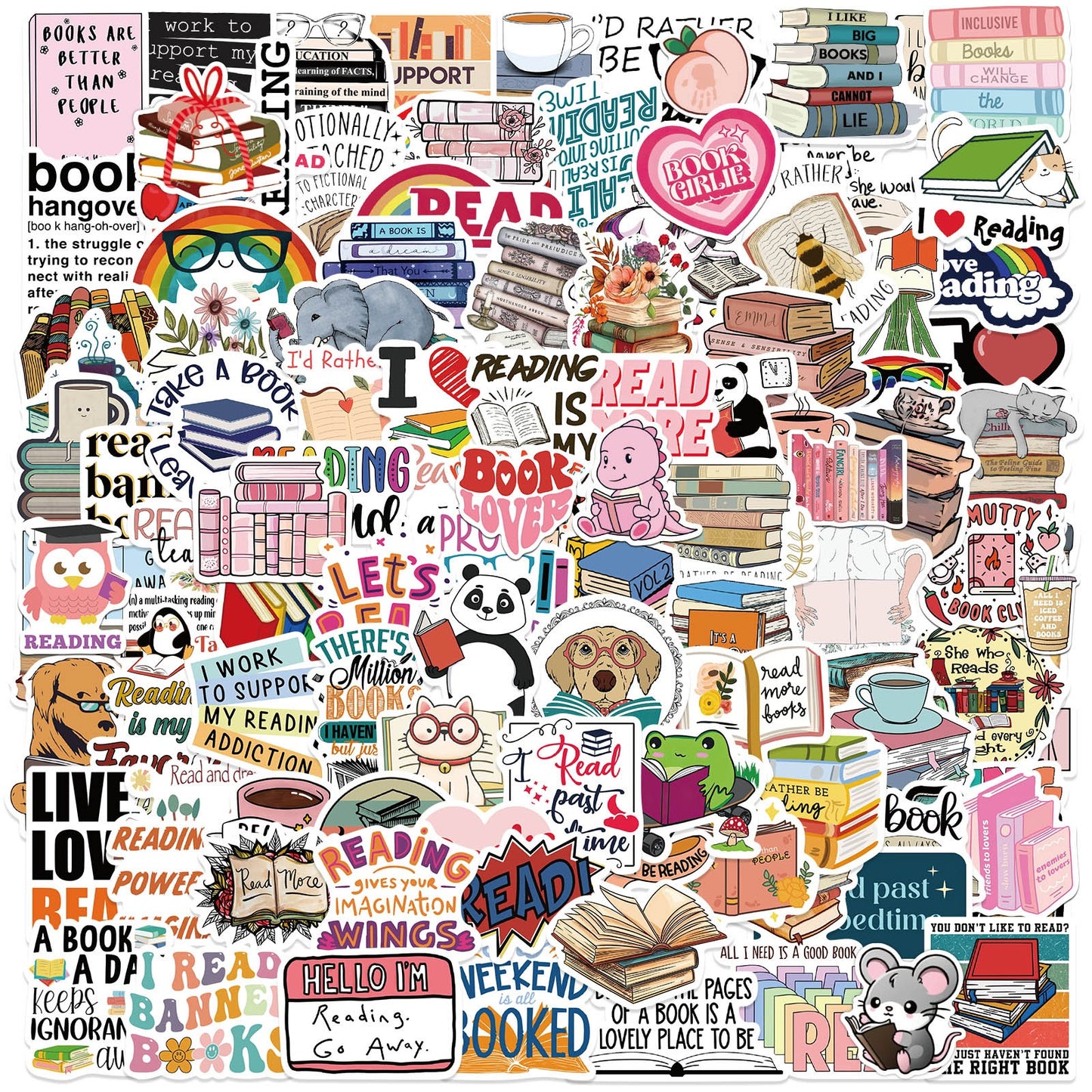 324Pcs Book Stickers For Kindle, Spicy Bookish Sticker Pack For Adults, Aesthetic Book Accessories, Booktok Book Lovers Gifts, Vinyl Decals For Laptops, Water Bottles