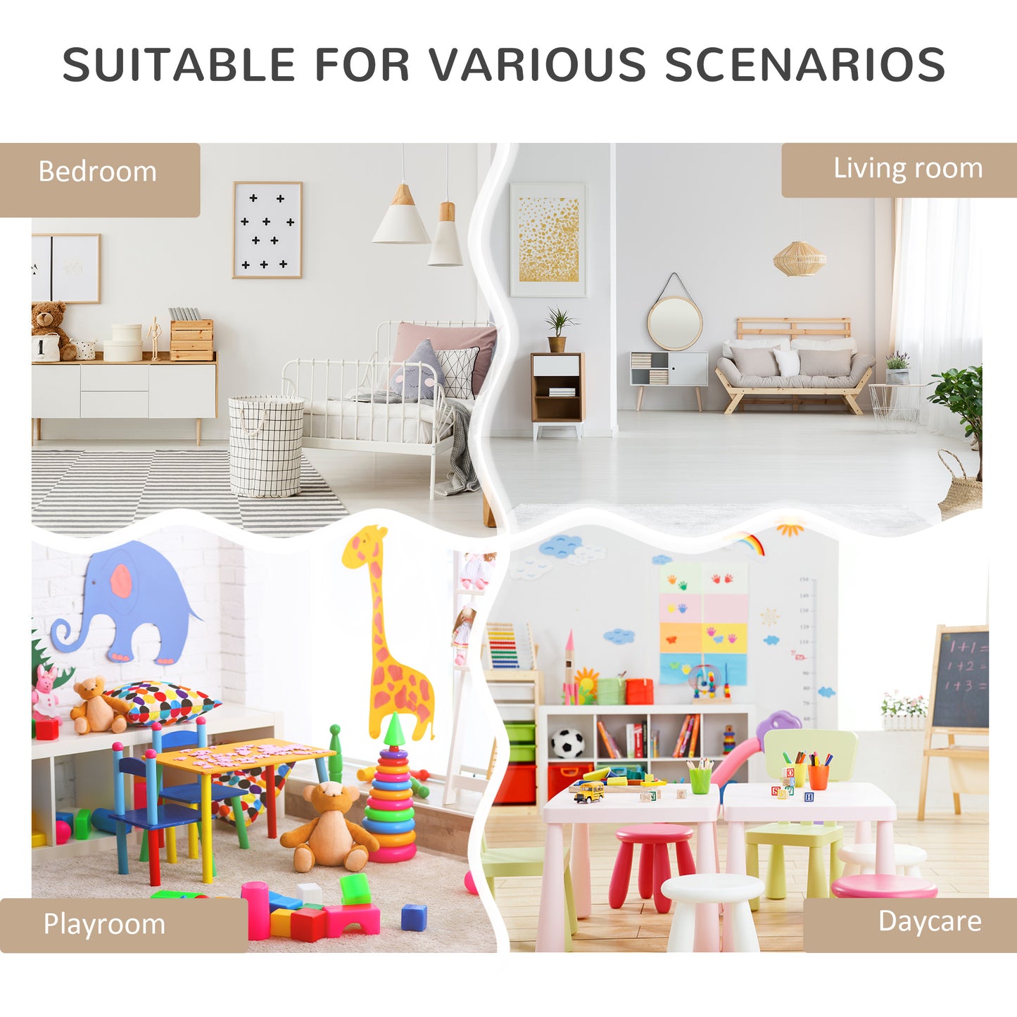 Kids Bookcase Multi-Shelf Book Rack with Mobile Drawer for Books