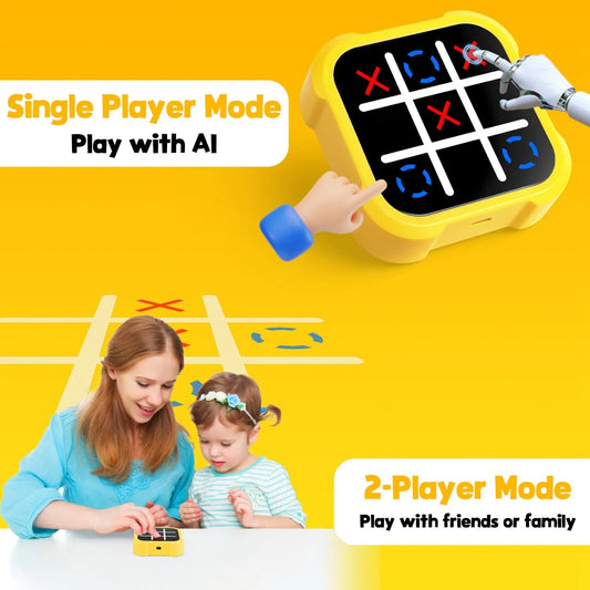 3 In 1 Electric Tic Tac Toe Game Memory Flash Whack Mole Game Portable Travel Game Classic Board Games For Adults And Kids Aged