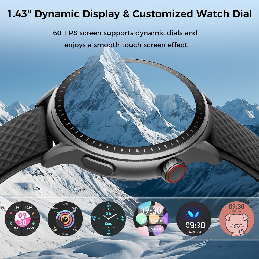 2025 New 1.43-inch Disc Smart Watch Fitness Tracker