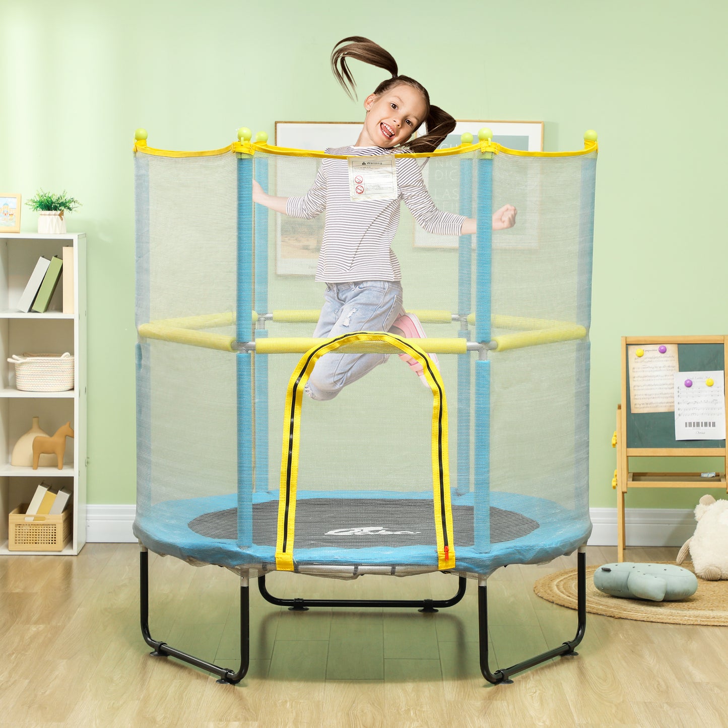 Trampoline for Kids with Safety Enclosure Net