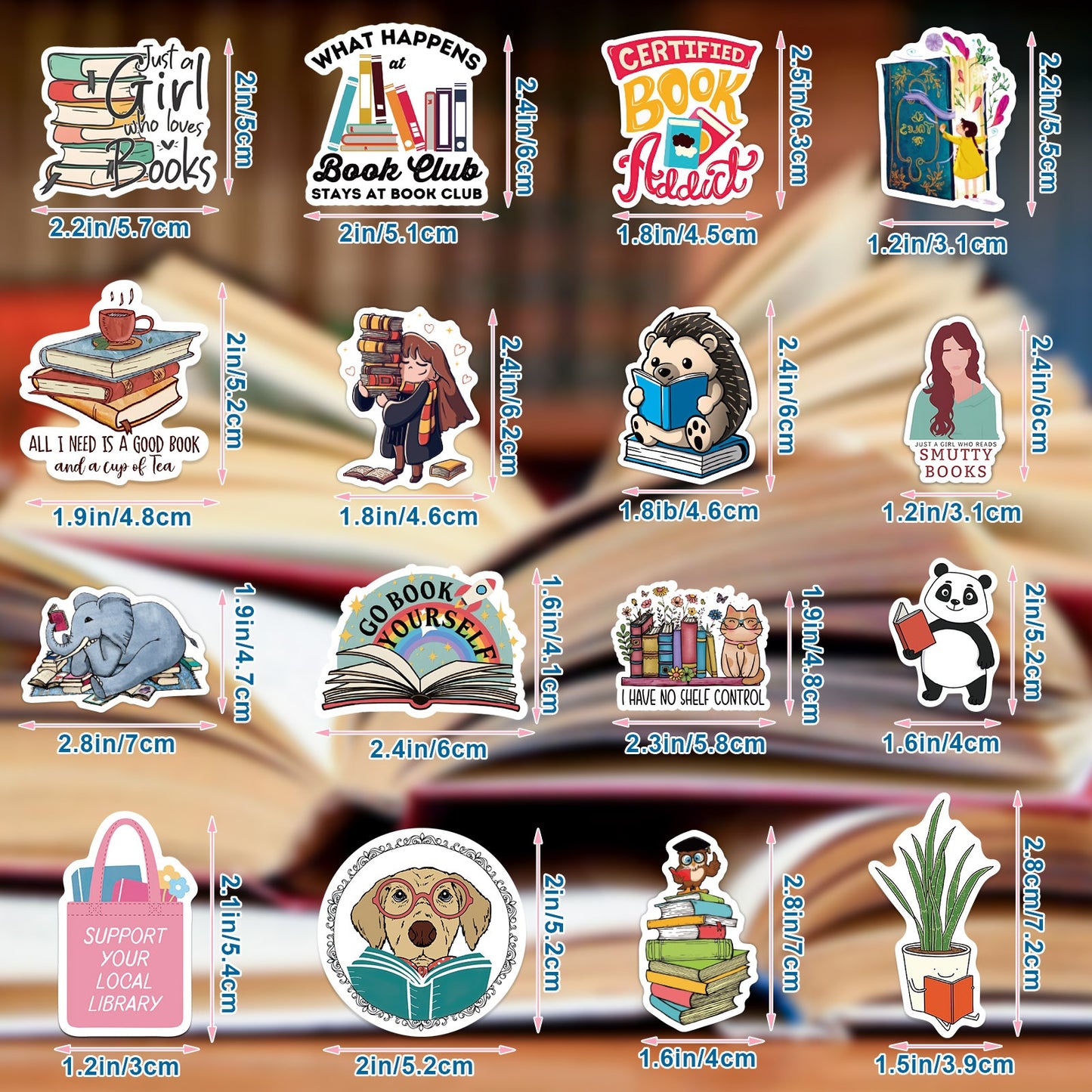 324Pcs Book Stickers For Kindle, Spicy Bookish Sticker Pack For Adults, Aesthetic Book Accessories, Booktok Book Lovers Gifts, Vinyl Decals For Laptops, Water Bottles