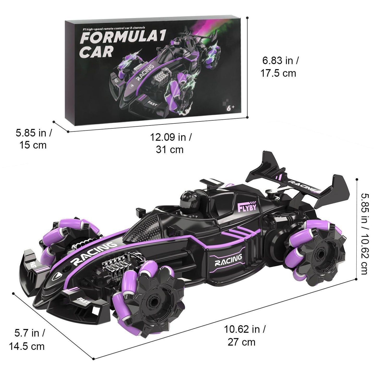 Formula One Full-drift Racing Car Equipped With A Dual-control Mode Controller And Gesture Control