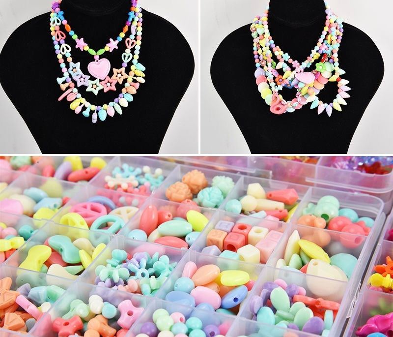 DIY Handmade Gift Box For Children, Bead Making Toys