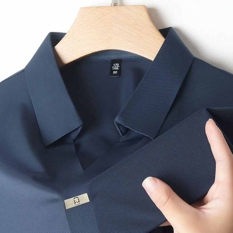 Breathable V-neck Short Sleeves