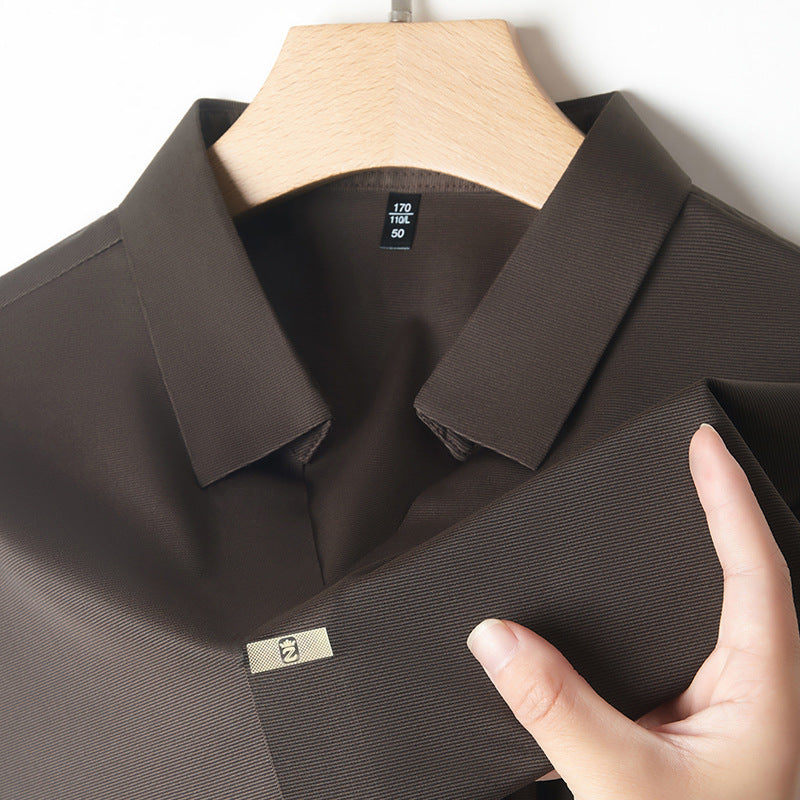 Breathable V-neck Short Sleeves