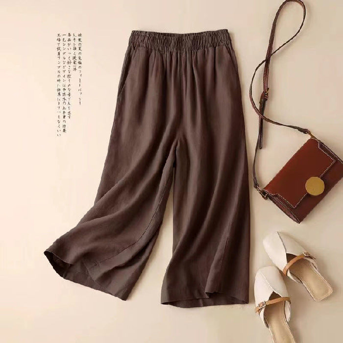 Women's Cropped Casual Pants