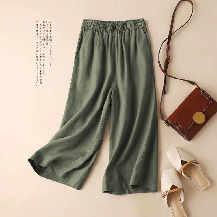 Women's Cropped Casual Pants