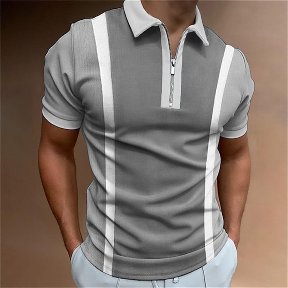 Zipper Short Sleeve Casual Sports Top