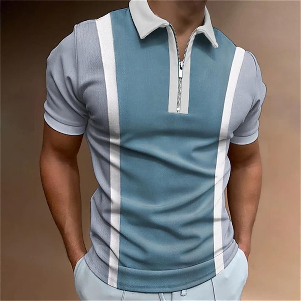 Zipper Short Sleeve Casual Sports Top