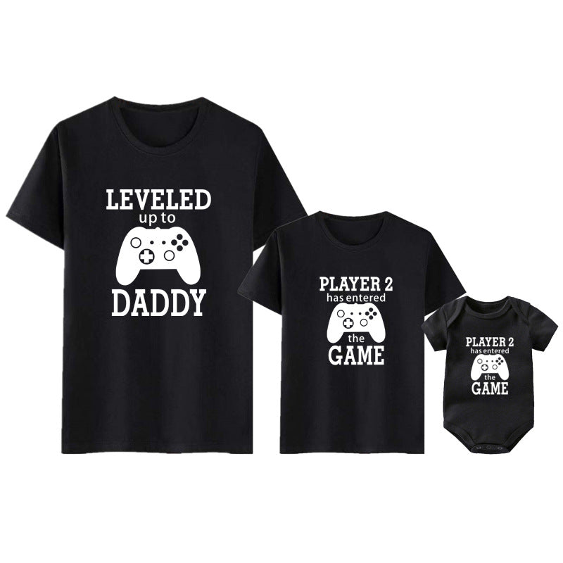 Printed Parent-child Game Machine Tee