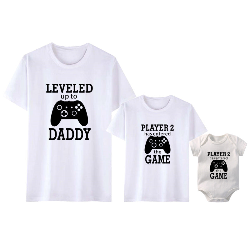 Printed Parent-child Game Machine Tee