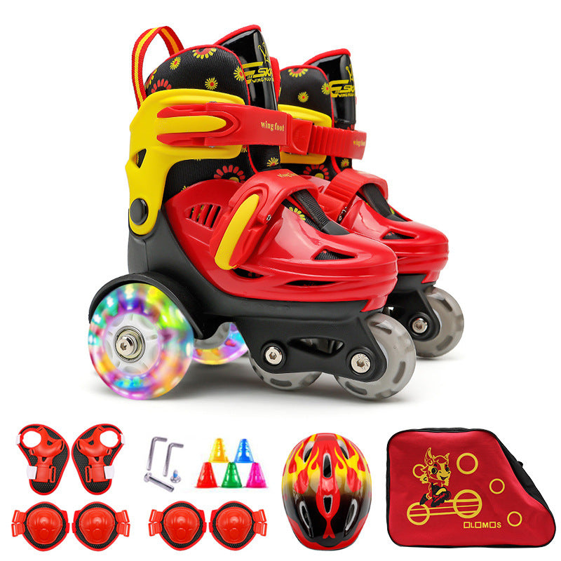 Children's Skates Flash Double Row
