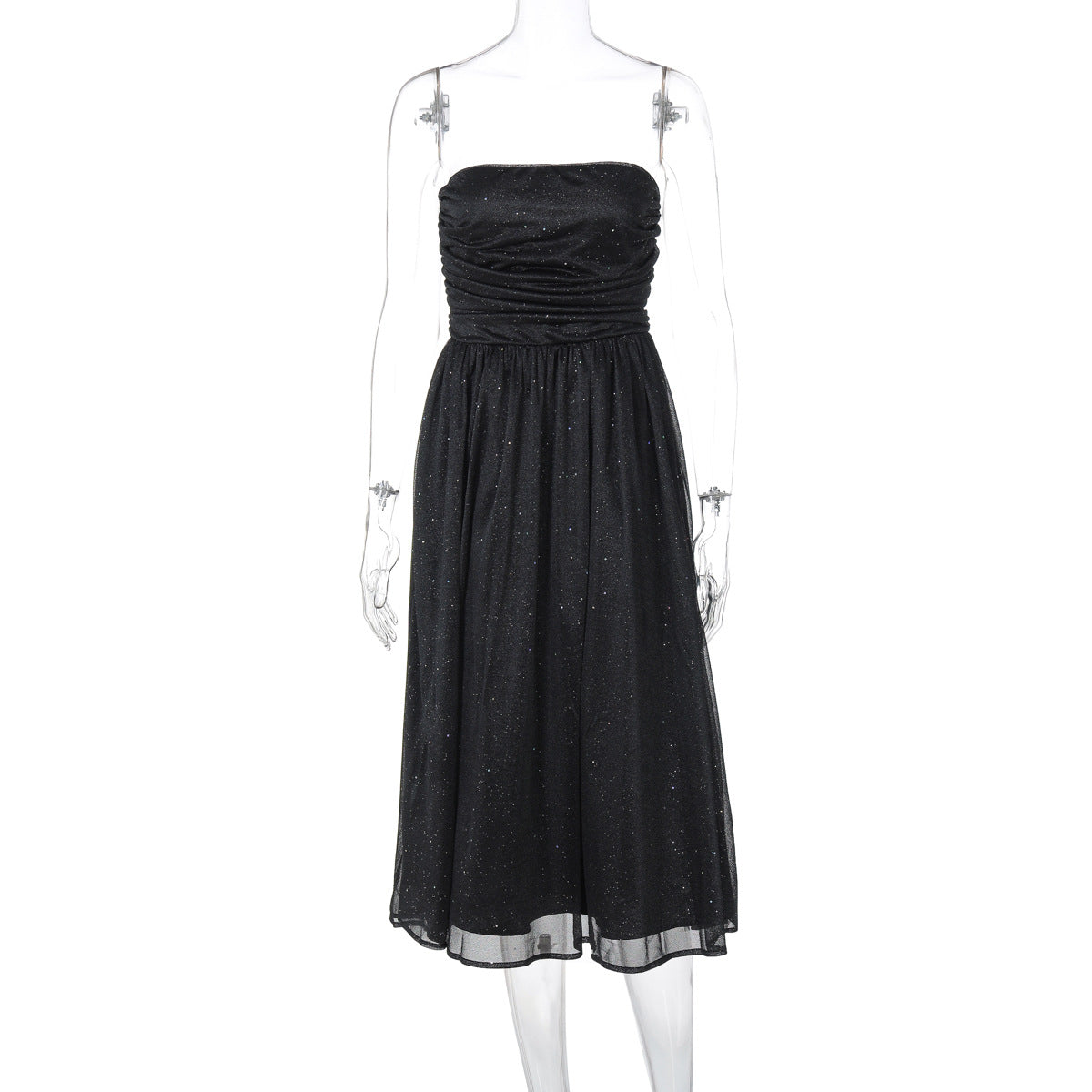 Strapless Sequin Dress