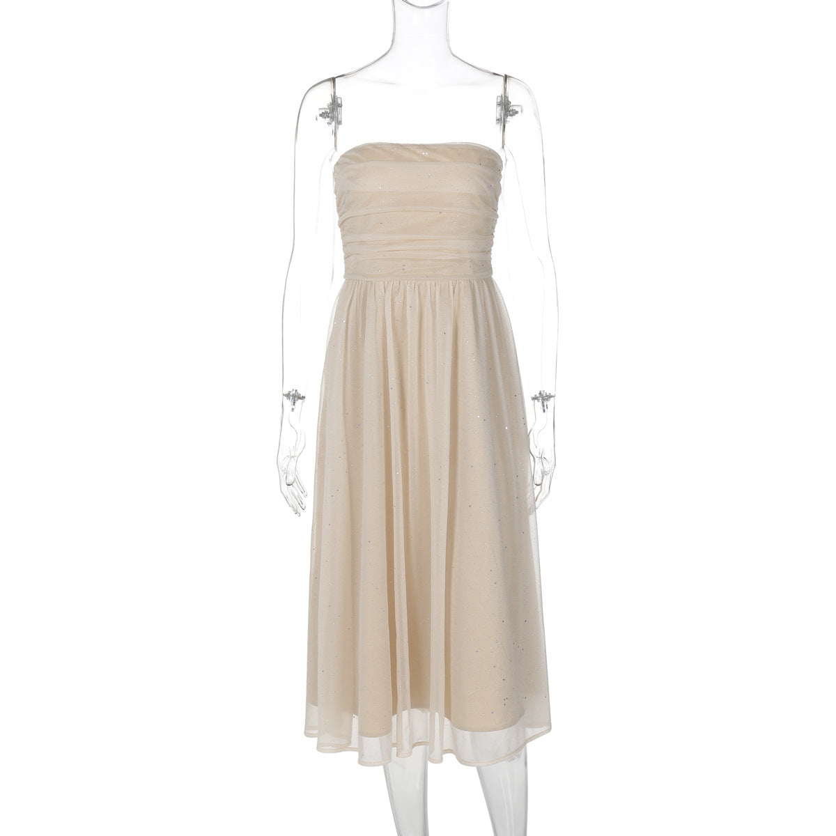 Strapless Sequin Dress