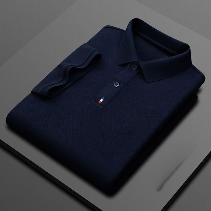 Cotton Business Short-sleeved Polo Shirt