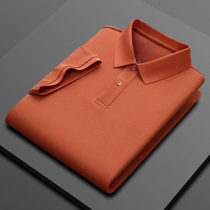 Cotton Business Short-sleeved Polo Shirt