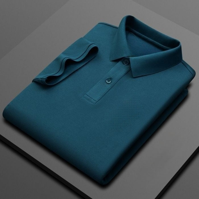 Cotton Business Short-sleeved Polo Shirt