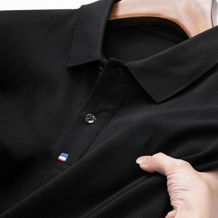 Cotton Business Short-sleeved Polo Shirt