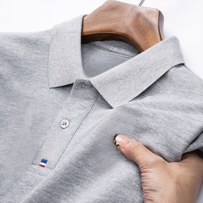 Cotton Business Short-sleeved Polo Shirt