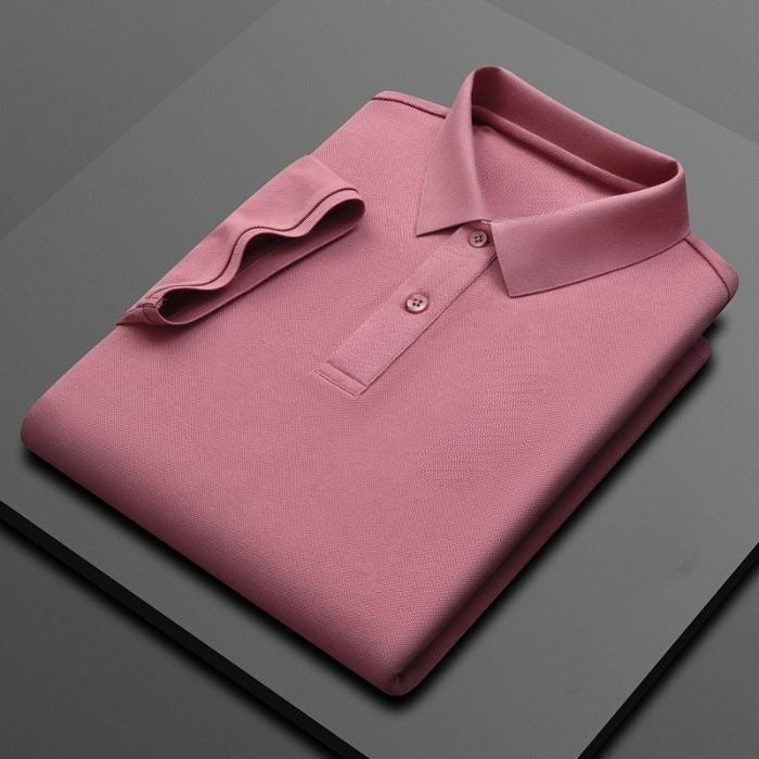 Cotton Business Short-sleeved Polo Shirt