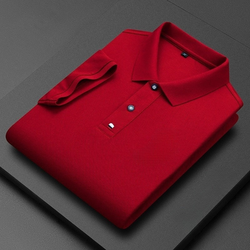 Cotton Business Short-sleeved Polo Shirt