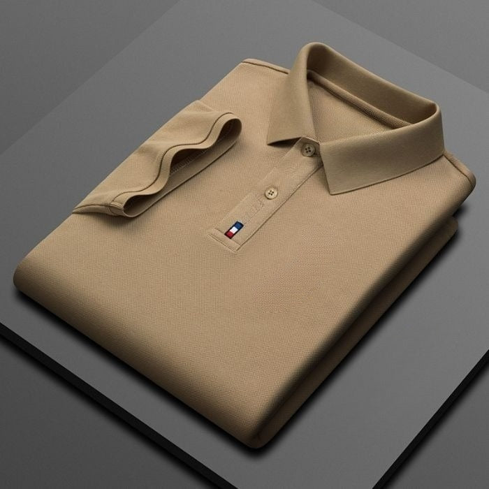 Cotton Business Short-sleeved Polo Shirt