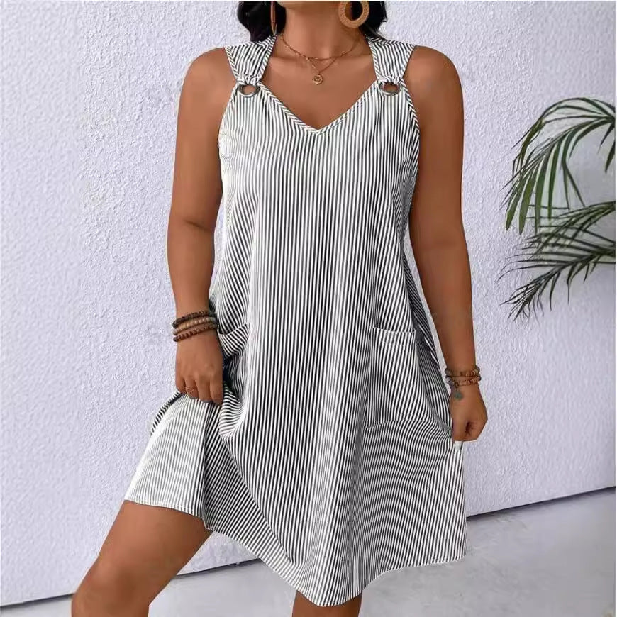Striped Strap Dress