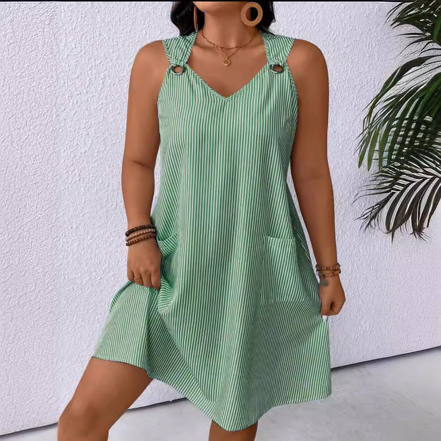 Striped Strap Dress