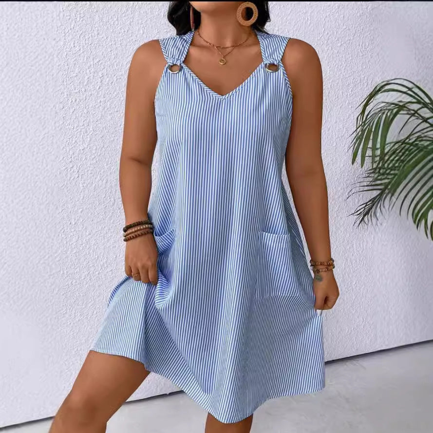 Striped Strap Dress