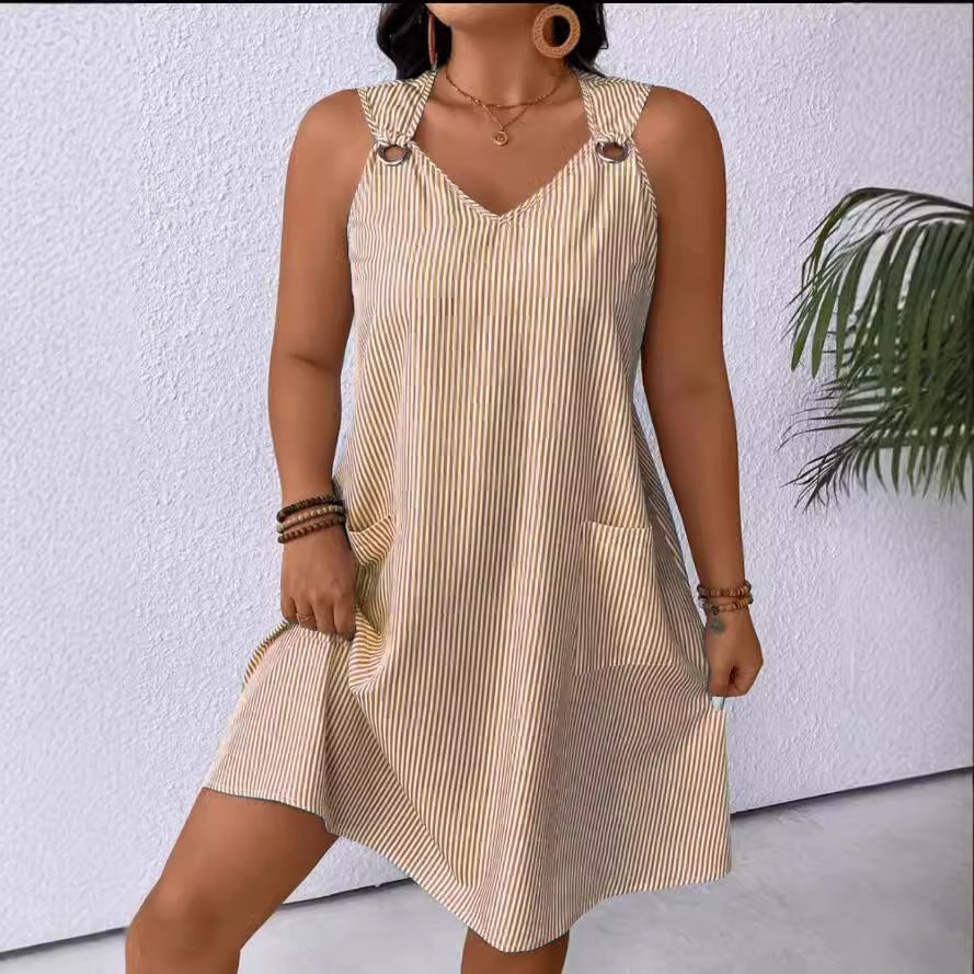 Striped Strap Dress