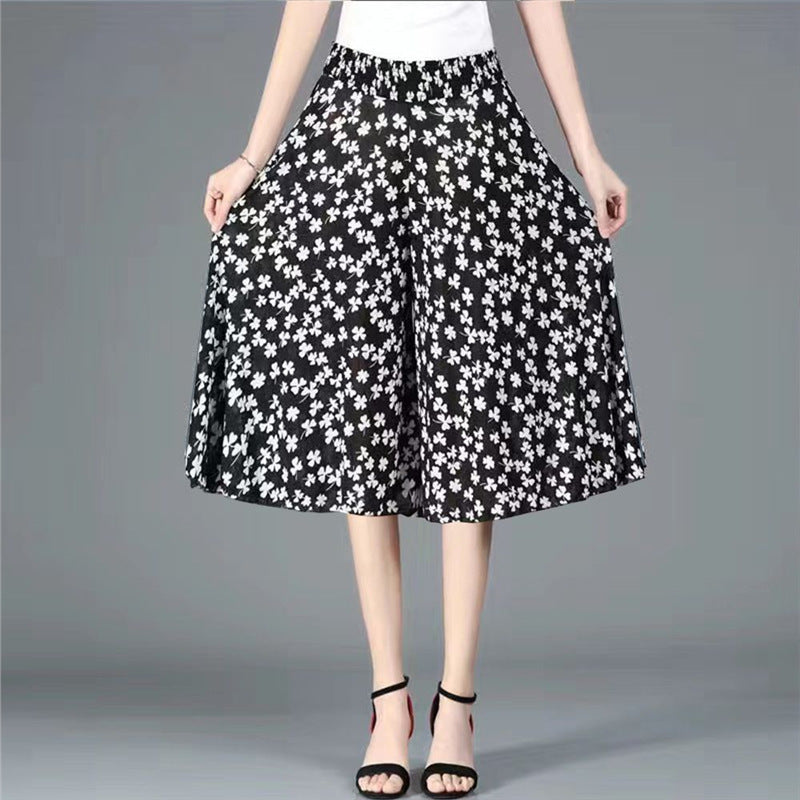 Printed Cropped Pants