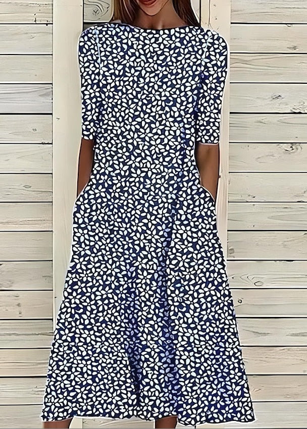 Printed Large Width Dress