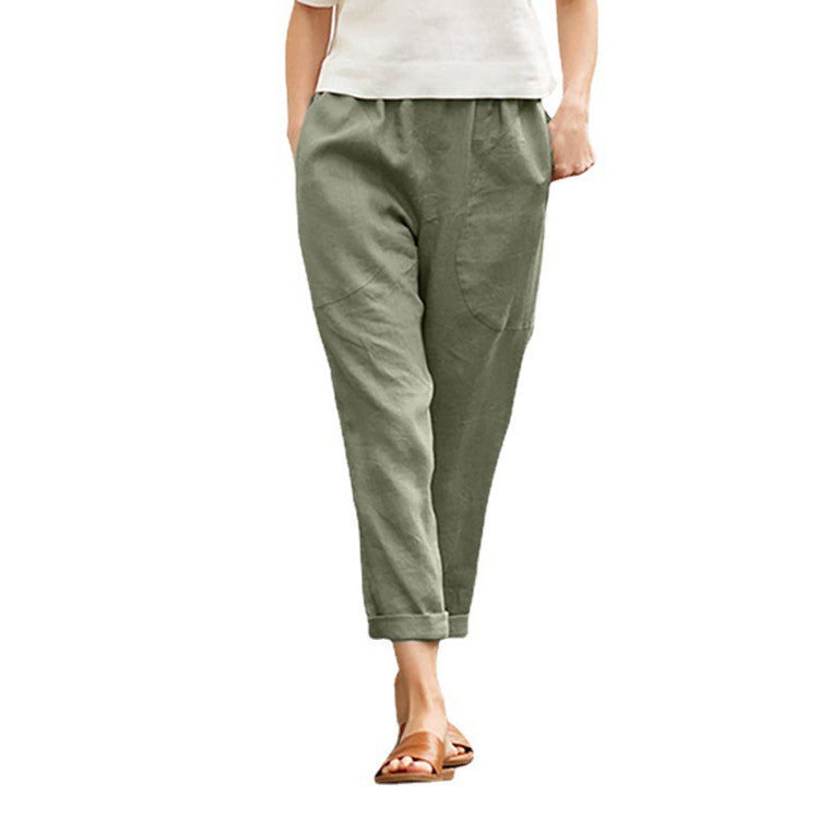 Women's loose Pocket Harem Pants