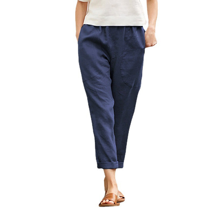 Women's loose Pocket Harem Pants